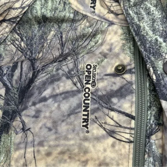 Herters Jacket Mens Large Camouflage Hunting Hooded Blind Coat Open Country
